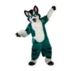 Professionell Fox Dog Mascot Costume Top Cartoon Anime Theme Character Carnival Unisex vuxna storlek Jul födelsedagsfest utomhusdräkt