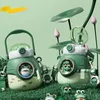 1100ml Gua frog Pot Belly Cup Portable cartoon cute plastic cup Creative children's kettle with straw water cup