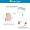 Toe Ayırıcı Düzeltme Hallux Valgus Sunrıklar Düzeltici 2pcs/Lot Silikon Ortopedi Çekiç Düzleştirici Yemeği Ayak Bakım Aracı LL