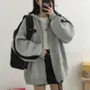 Мужские толстовок толстовок Zip Up Harajuku женский супер дадлискую капюшону с длинными рукава