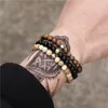 Lien Bracelets Yoga Reiki Guérison Énergie Bracelet Pour Femmes Hommes Pierres Naturelles Chakra Équilibre Perlé Couple Ensemble de Bijoux Goutte