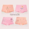 Culottes Filles Culottes Enfants Coton Sous-Vêtements Slips Enfants Trellis Amour Renard Dessin Animé Mignon Court Pour Adolescentes 4Pcs Lot x0802