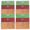 Gift Wrap 12 Sets Small Kraft Envelopes Vintage Stamping Envelope Letter Writing Stationery Card Retro Stationary Paper