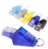 Professional sports Referee Whistle with neck lanyard Baseketball football coach whistles Plastic high decibel Mini Pet Training whistle