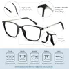 Occhiali da sole Cyxus Anti Radiation Glasses For Men Computer Occhiali da vista a luce blu Donna Flessibile TR90 Frame 8208