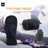 Guantes de esquí Hombres Mujeres Esquí de invierno Snowboard Puede Pantalla táctil Impermeable Térmico Guantes gruesos para la nieve Motos de nieve Mitones Negro Blanco Gris J230802