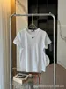 Damenblusen, Hemden, Designer-P-Familie 23, frühes Frühjahr, neues Dreieck, Rundhalsausschnitt, vielseitiges Kurzarm-T-Shirt, einfach lässig, klassisch, Top für Damen, QDA5