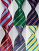 Bow Ties Men's Tie Silk Striped Necktie Red Blue Green Jacquard Party Wedding Woven Fashion Design GZ1016