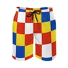 Shorts pour hommes Anime Plage Drapeau D'Anvers Lâche Stretch Causal Top Qualité Hawaï Pantalon Basket-Ball Réglable Cordon Breathab