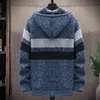 Suéteres de los hombres Sudadera con capucha de los hombres Suéteres Otoño Invierno Cálido Nuevo Caliente Cachemira Lana Cremallera Suéter Prendas de punto Suéteres de punto Hombre Casual Ropa masculina J230802