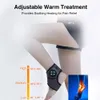 Masajeadores de piernas Masaje de tobillo inteligente Compresión Aire Brace Pie Vibración eléctrica Compresa Calefacción 230802