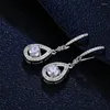 Dangle Earrings Tone S925 Sterling Silver Moissanite Tassel Water Drop High Quality Hollow Luxury Wedding Party For Women