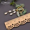 Stud GLSEEVO 925 Prata Esterlina Jade Natural Água Doce Branco Pérola Brincos Ear Pin Mulher Luxo Design Jóias Presente GE0991C 230801