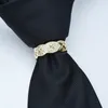 Boutons de manchette De Luxe Hommes Zip Cravate Anneau Pince À Cravate Cadeau De Mariage Pour Ascot Pierres Précieuses Anneaux Charmes 230801