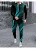 Мужские спортивные костюмы Осень мужская футболка с длинной рукавом + Sweat Antement Set Men's Streetwear Street Stwhletir