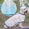 Hundkläder universal transparent regnrock husdjur vattentät mantelklädjacka regn huvtröja valp regnkläder leveranser s-3xl