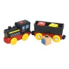 Diecast-Modell aus Holz, elektrischer Zug, Eisenbahnzubehör, magnetischer Schienenwagen, passend für alle Marken, Gleisspielzeug für Kinder, 230802