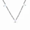 البيع الساخن S925 Sterling Silver Three Love Moonlight Stone Necklace Netlace Women’s Propostoile Guidery Jewelry