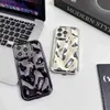 Mobiltelefonfodral Lyx 3D Meteorite Texture Laser Telefonfodral för iPhone 7 8 14 Plus 13 12 11 Pro Max XR X XS Max Aurora Stuffsäker pläteringsskydd L230731