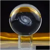Arts And Crafts Crystals Glass Ball Galaxy Star 3D Creative Gifts Processing Home Feng Shui Scpture Crystal Craft Decoration Drop Deli Dhceg