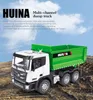 Auto elettrica RC HUINA 1556 1/18 Camion RC Trattore ribaltabile telecomandato 6CH Veicolo di ingegneria Modello di escavatore Giocattoli per ragazzi Regali per bambini 230801