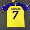 Al-Nassr FC No.7 Ronaldo Football Shird Saudi League Home Football Jersey Set Men's and Children's Trainingチームキット