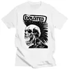 Мужские рубашки The Exployed Funny Skull Graphic Men Gothic Hip Hop Streetwear Tops Tees Летние женщины с коротким рукавом