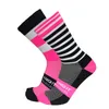 Sports Socks Stripe Dot Cycling Top Quality Professional Brand Sports Breatble Bicycle Sock Outdoor Racing Running 230802