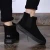 Dress Shoes Men's and women's winter felt snow boots warm fur sports insole boots men's fluffy soft hiking shoes black suede leather shoes Z230802