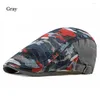 Berets Sommer Camouflage Cap Männer Sonnenblende Mesh Atmungsaktive Baskenmütze Mode Schirmmütze