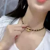 Charm Luxury Gold Plated Pearl Pendant Necklace Designer Brand Jewelry Women Love Letter Choker Necklace Classic Wedding Party Designer Logo Pendant Necklace
