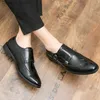 Dress Shoes Luxury brand men's leather formal business shoes men's office flat shoes Oxford breathable party wedding anniversary shoes Z230802