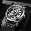 Orologi da polso Orologi scolpiti Uomini completamente automatici Hollowed Fashion Mechanical Luxury OROLOGIO UOMO Reloj Hombre 2023