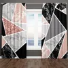 Gordijn 3D Klassieke Marmeren Textuur Goud Zwart Rock Twee Drape Dunne Gordijnen Voor Woonkamer Slaapkamer Decor 2 Stuks