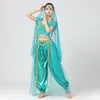 Exotic Indian Dance Belly Dance Costumes Set For Women 5Pcs Noble Princess Jasmine Cosplay Stage Performance Dancewear