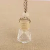 100st Diamond Glass Car Diffuser Bottles Wood Cap Plast Tip Parfyme Fragrance Bottles 8 Ml Empty Car Diffuser Glass Container DHL LL