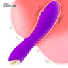 Vibrators Thierry Siliconen G-Spot Vibrator 20 snelheden Waterdichte Dildo Massage Clitoris Vagina Stimulator Speeltjes voor Vrouwen Masturbatie 230801