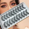 False Eyelashes Wholesale Fluffy 3D Mink Lashes maquillage Mink False Eyelashes pestana Dramatic Volume Bulk Fake Eyelash Wholesale Lashes x0802