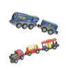 Diecast-Modell aus Holz, elektrischer Zug, Eisenbahnzubehör, magnetischer Schienenwagen, passend für alle Marken, Gleisspielzeug für Kinder, 230802