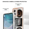 Custodia morbida cromata in TPU IMD per Moto E13 G53 G Paly 2023 E20 E30 E40 Xiaomi Redmi 12S 4G 12 5G POCO F5 Pro 13 Lite 12C 2.0MM Fashion Radio Smile Beer Leopard Animal Placcatura Cover