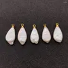 Charms 1pc Natural Freshwater Baroque Pearl Pendant Irregular Water Drop Shape Designer For Jewelry Making Bulk Earring Necklace