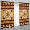 Curtain 3D Boho Abstract Ethiopian Eritrean 2 Pieces Thin Curtains For Living Room Bedroom Window Drape Home Decor