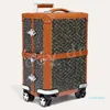 2023- Trolley Koffer Handbagage Rollende Koffer Canvas Leer Telescopisch Handvat Roestvrij Stalen Kofferbak Wielen 20 Inch