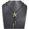 leather bolo necklace