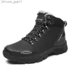 Kledingschoenen Winter heren outdoor wandelschoenen waterdicht en ademend jacht wandelschoenen merk lederen sport wandelschoenen Z230802