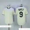 Vintage Movie Baseball Wears Jersey 10 Ron Santo 8 Andre Dawson 9 Javier Baez 1994 Maillots Rétro