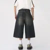 Shorts pour hommes Y2K Mens Vintage Streetwear Breeches Coréen Harajuku Denim Pantalon à jambe large Pantalon court Grunge Bermudas Jeans Vêtements 230802