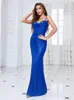 Party Dresses Lucyinlove Luxury Sequins Suspender Bridesmaid Blue Women Mermaid Formal Evening Maxi Dress Ladies Long Prom Gown