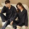 Pyjamas de vêtements de nuit pour femmes pour Couples Pyjama homme à manches longues Pijamas femmes ensembles de pyjama vêtements de détente décontracté vêtements de maison famille