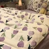 Bedding sets Set Bed Sheet Linen Duvet Cover Double 4 Piece queen Size Luxury 200x200 Matrimonial Covers Queen 230801